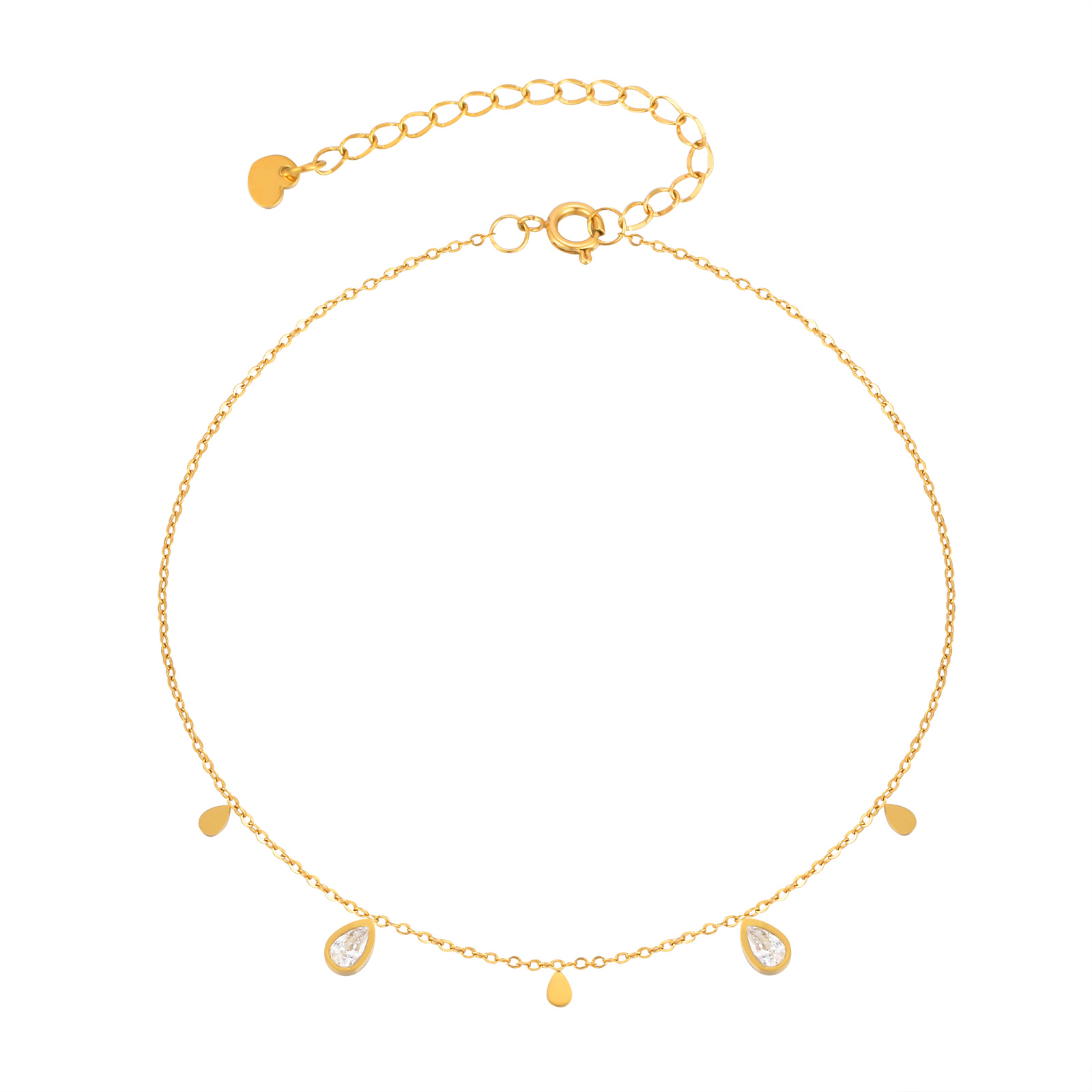 Jc Jewelry & Watches Photos - Cavigliera delicata con zirconi a goccia
