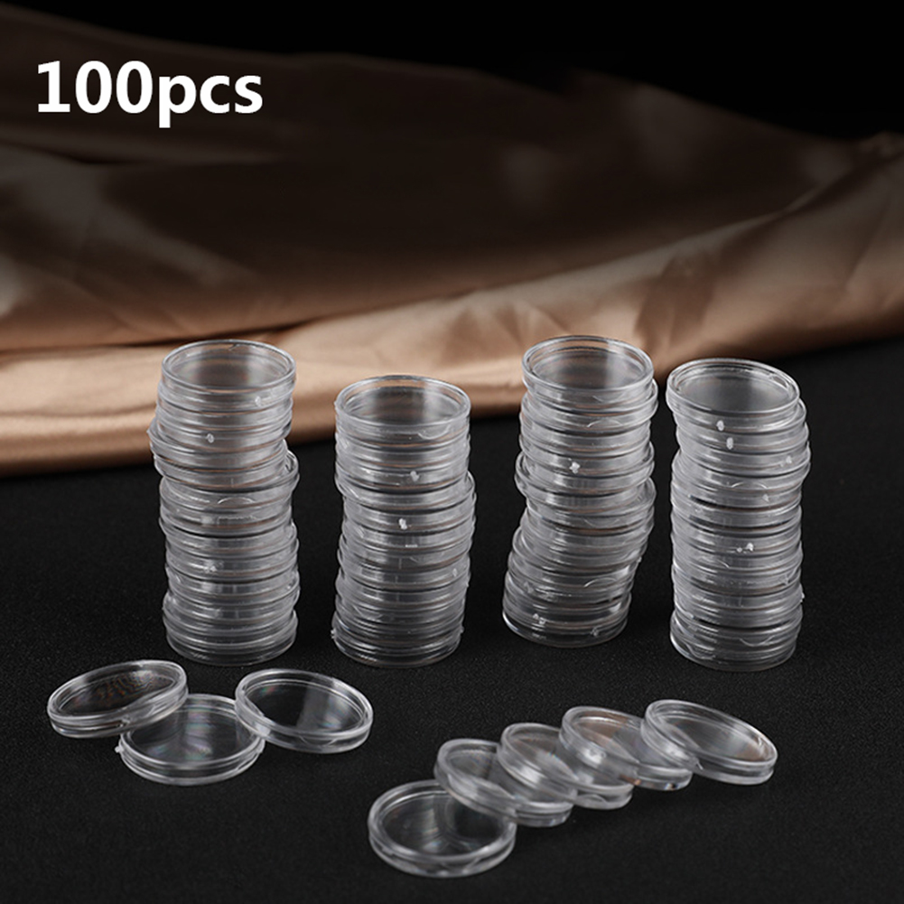 Collectors Coins Jewelry & Watches Of Smithtown Reviews - 100 Pezzi Scatole di Stoccaggio Rotonde