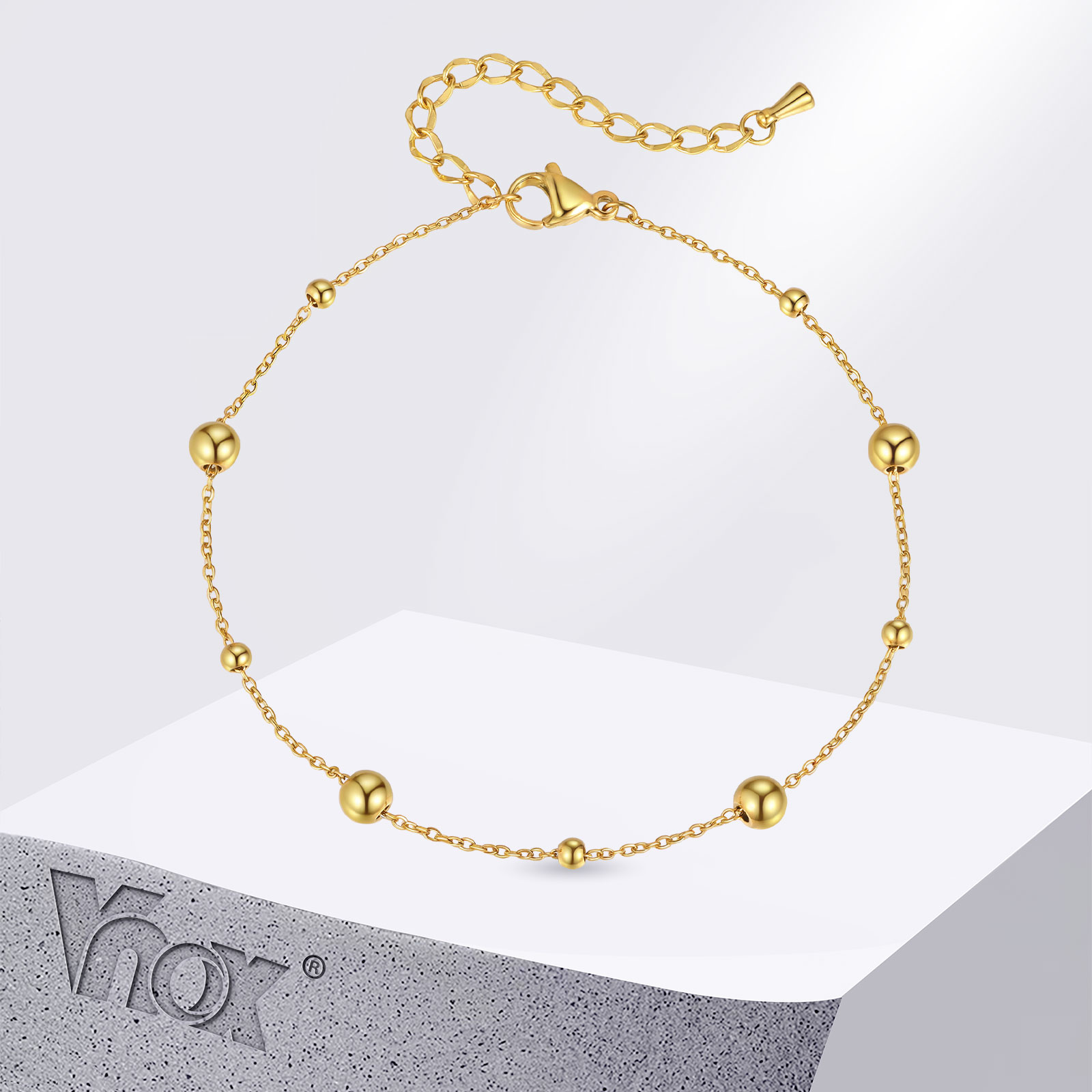 Jc Jewelry & Watches Photos - Cavigliere con piccole perle in acciaio