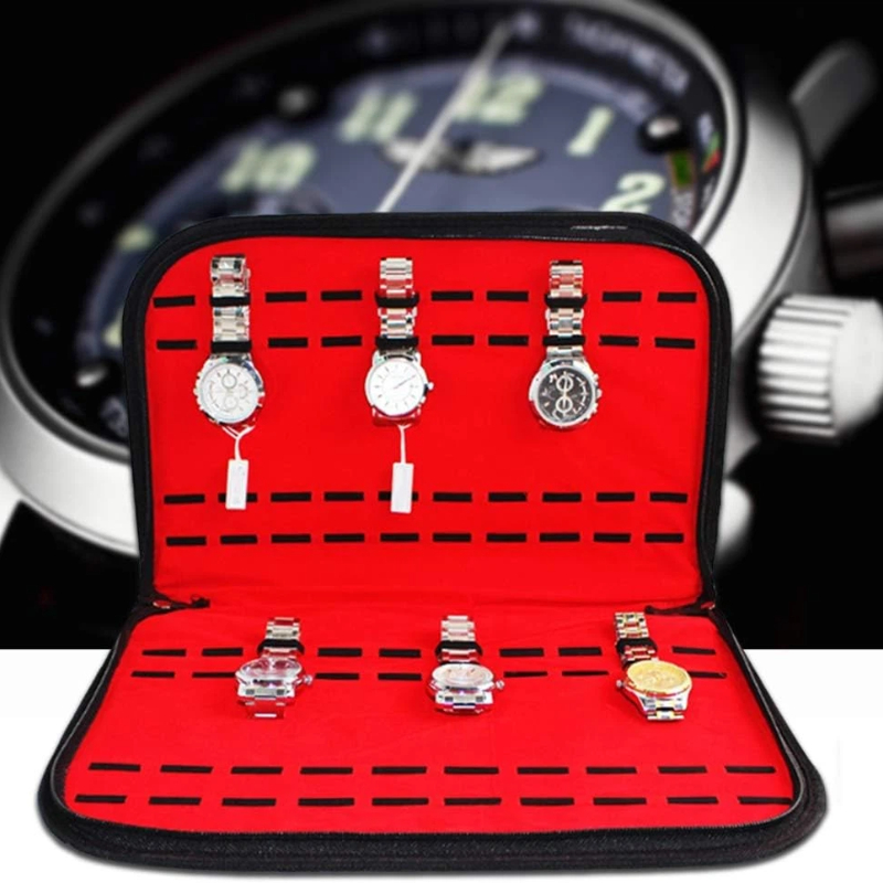 Jewelry With Watches - Borsa Porta Orologi da 20 Scomparti,