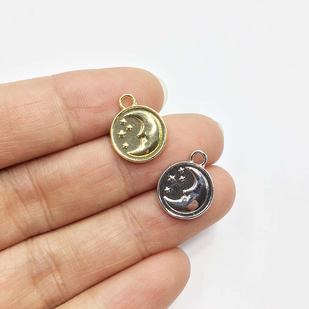 Moon Star Earrings - Eruifa 20 pz 12mm Luna Stella