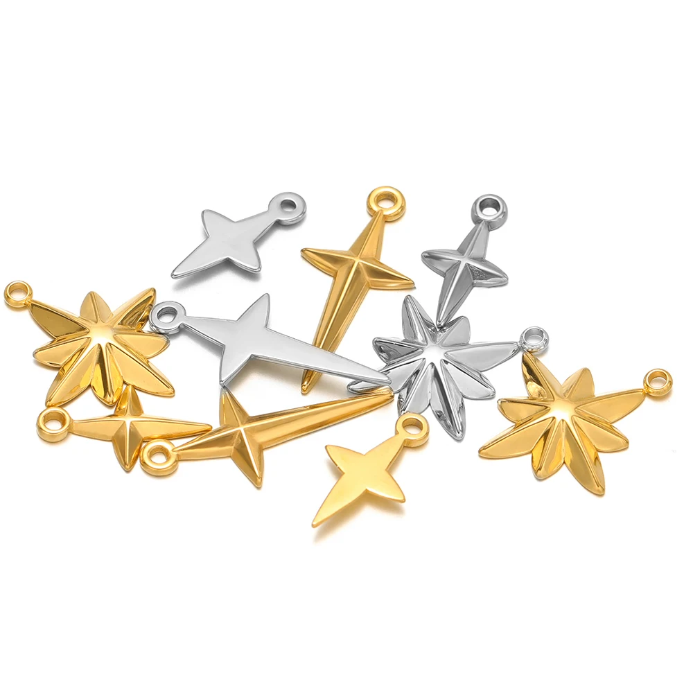 Moon Star Earrings - 5 pendenti per collane con ciondoli