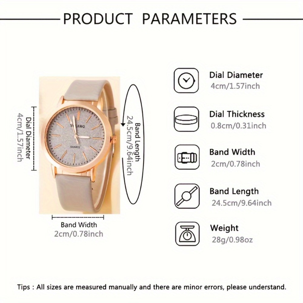 Set di 6 Eleganti Orologi al Q - Unique Jewelry Watches recensione e prezzo