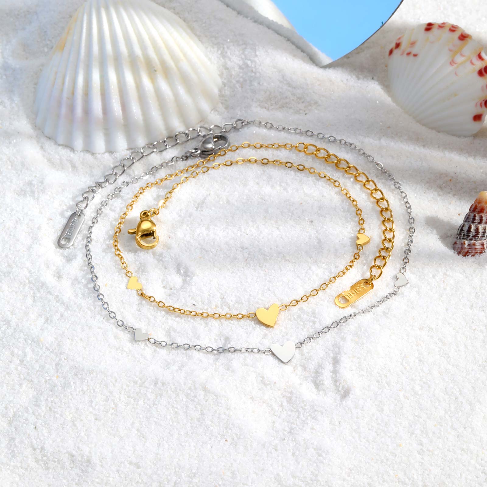 Cavigliere a forma di cuore in - Jc Jewelry & Watches Photos recensione e prezzo