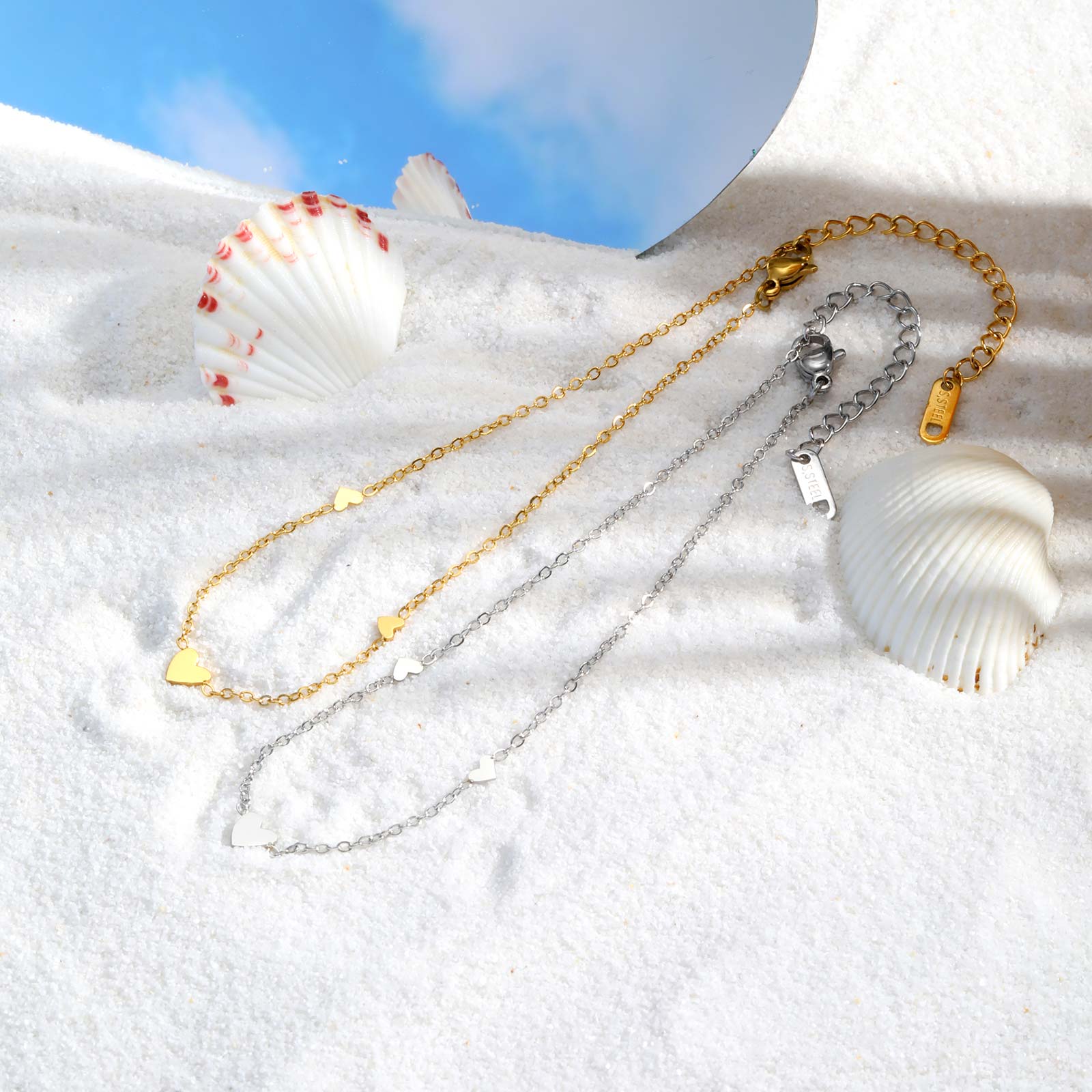 Cavigliere a forma di cuore in - Jc Jewelry & Watches Photos recensione e prezzo