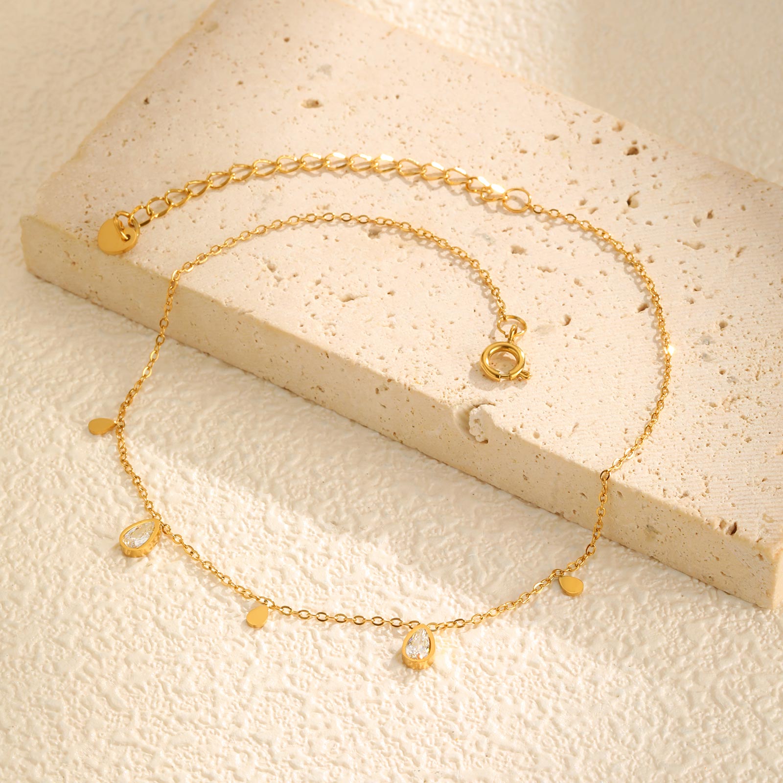 Cavigliera delicata con zircon - Jc Jewelry & Watches Photos recensione e prezzo