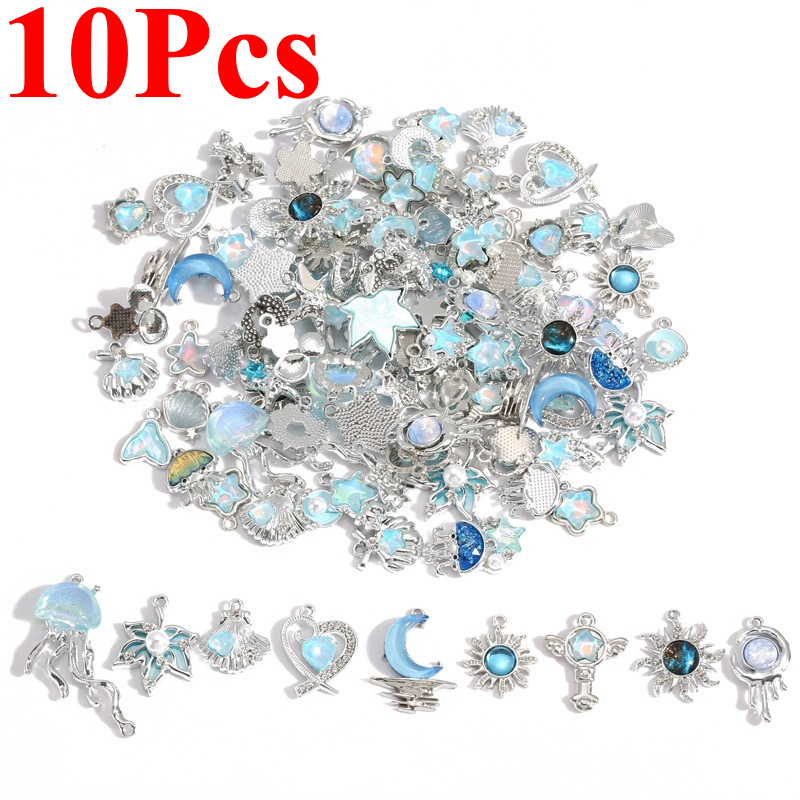 10 Pezzi Ciondoli in Lega Plac - Moon Star Earrings recensione e prezzo