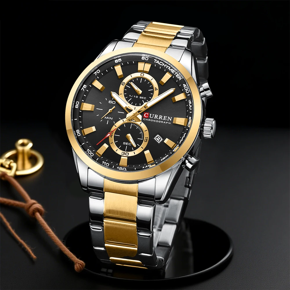 CURREN Casual Quarzo Crono Oro - Jewelry For Watches recensione e prezzo