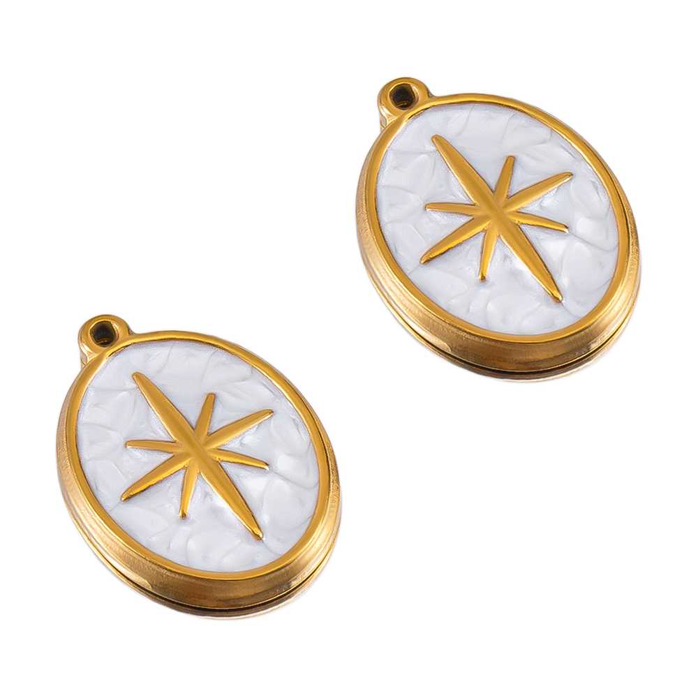 2 pezzi di smalto bianco in ac - Moon Star Earrings recensione e prezzo