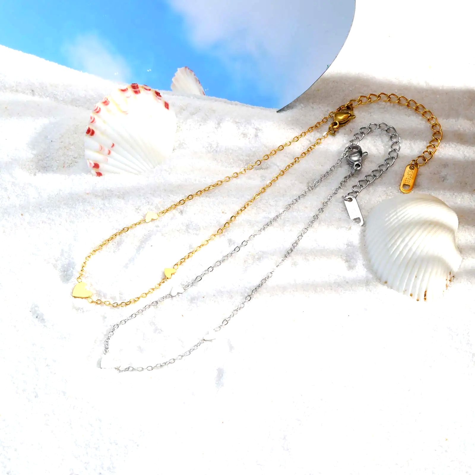 Cavigliere a Cuore in Acciaio  - Jc Jewelry & Watches Photos recensione e prezzo