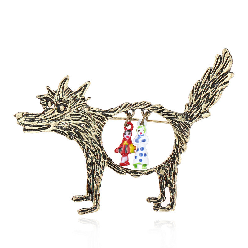 Vintage Wolf And Babies spilla - Wolf Jewelry & Watches Tampa Reviews recensione e prezzo